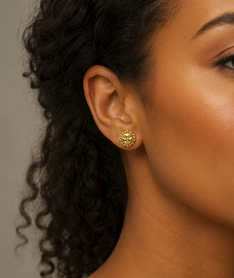 Brinco Esmeralda em Ouro 18k